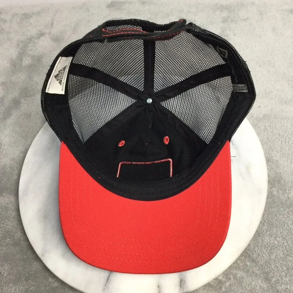 Coors Light Beer Trucker Hat Cap Black Red‎ Strapback Adjustable Mesh Back